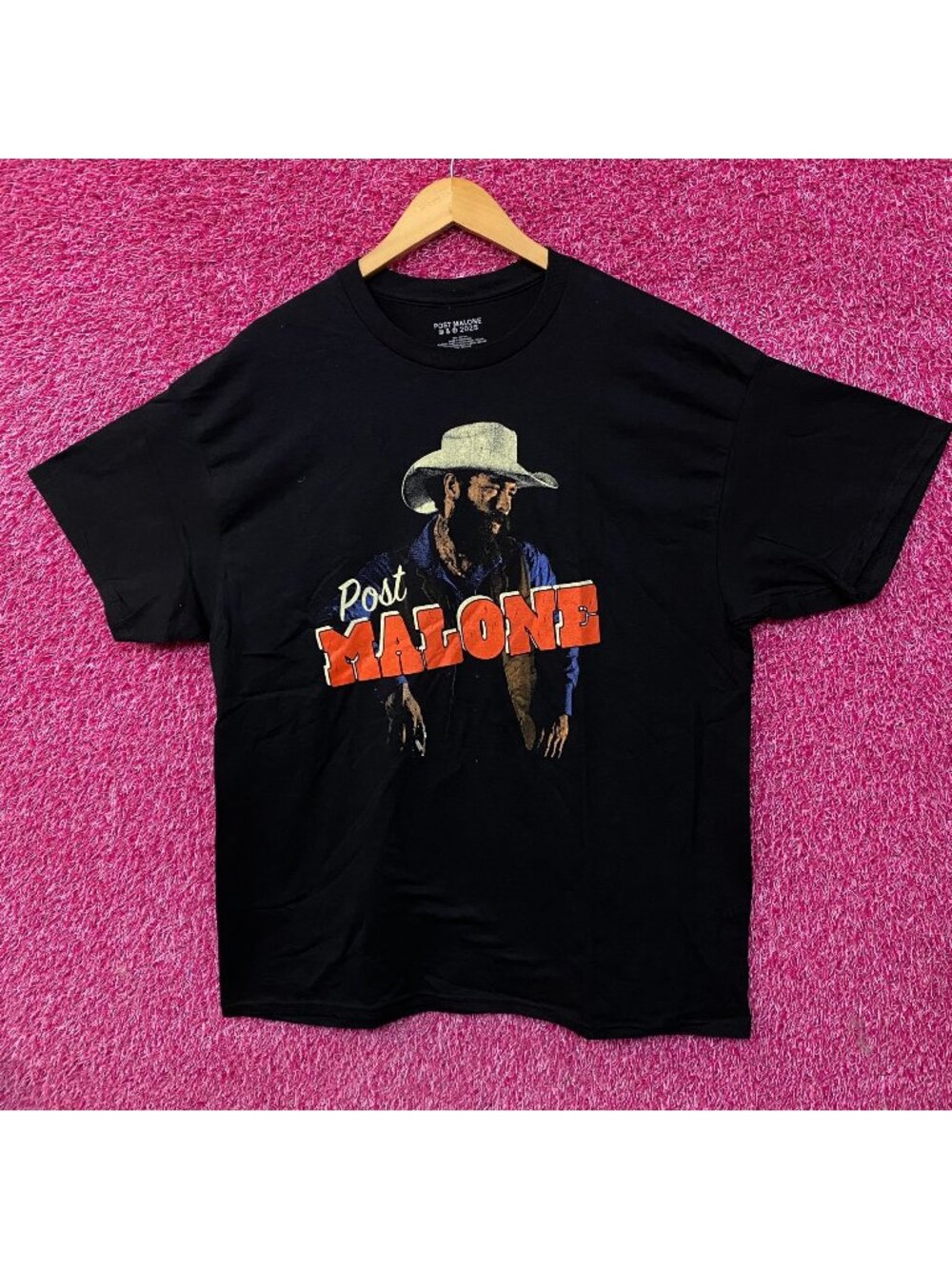 Post Malone Cowboy F-1 Trillion Album Country T-Shirt XL